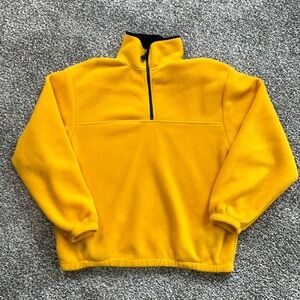 Vintage Men’s Timberline Colorado Yellow 1/4 Zip Fleece Pullover Size Medium